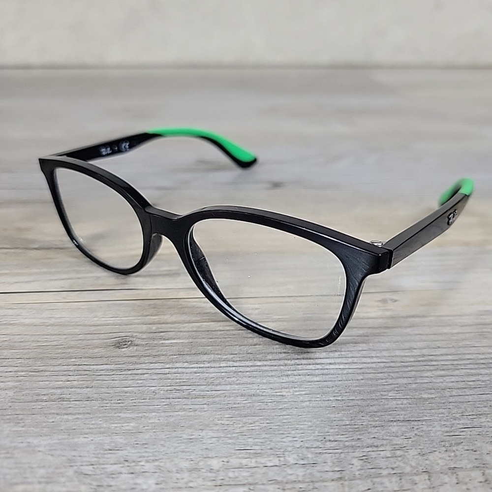 Ray-Ban RB1586 3773 Kids Eyeglasses Black Green Frames‎ Only 49-16-130 Full Rim